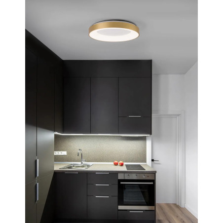 Plafon okrągły - ściemniacz triac Surdo 60cm Thin LED 3000K szczotkowane złoto