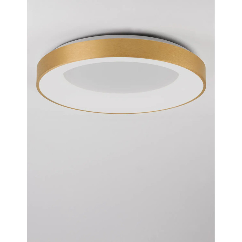 Plafon okrągły - ściemniacz triac Surdo 60cm Thin LED 3000K szczotkowane złoto