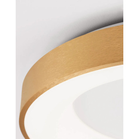 Plafon okrągły - ściemniacz triac Surdo 60cm Thin LED 3000K szczotkowane złoto