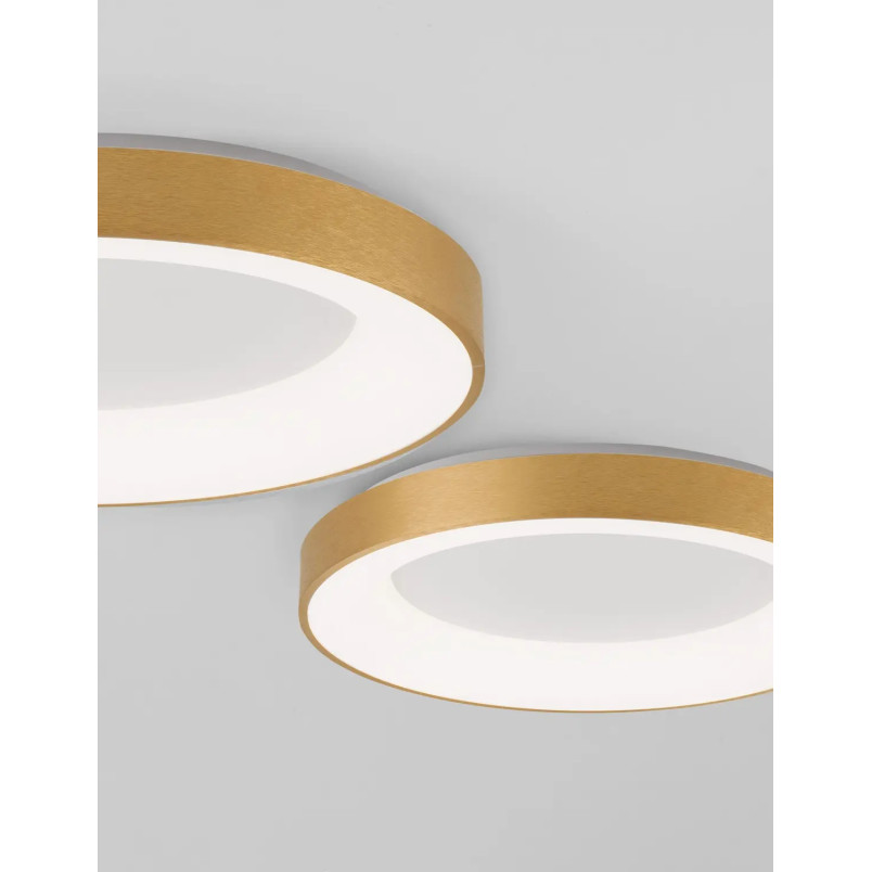 Plafon okrągły - ściemniacz triac Surdo 60cm Thin LED 3000K szczotkowane złoto