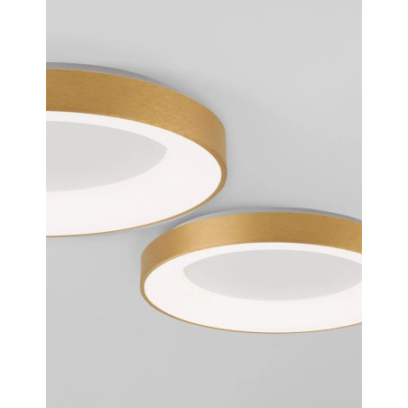 Plafon okrągły - ściemniacz triac Surdo 60cm Thin LED 3000K szczotkowane złoto