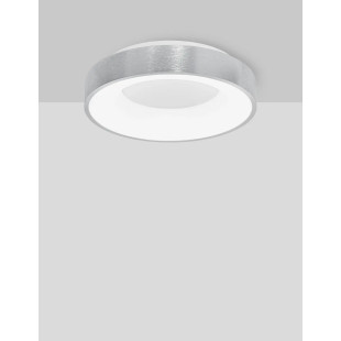 Plafon okrągły - ściemniacz triac Surdo 38cm Thin LED 3000K szczotkowane srebro