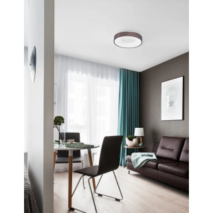 Plafon okrągły - ściemniacz triac Surdo 38cm Thin LED 3000K szczotkowany brąz