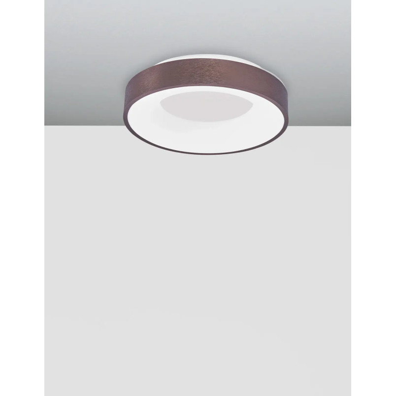 Plafon okrągły - ściemniacz triac Surdo 38cm Thin LED 3000K szczotkowany brąz