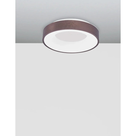 Plafon okrągły - ściemniacz triac Surdo 38cm Thin LED 3000K szczotkowany brąz