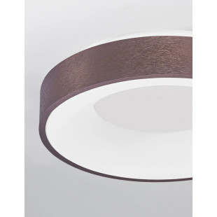 Plafon okrągły - ściemniacz triac Surdo 38cm Thin LED 3000K szczotkowany brąz