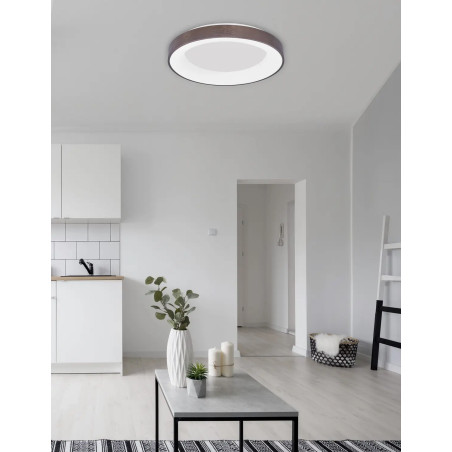 Plafon okrągły - ściemniacz triac Surdo 60cm Thin LED 3000K szczotkowany brąz
