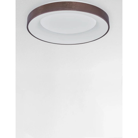 Plafon okrągły - ściemniacz triac Surdo 60cm Thin LED 3000K szczotkowany brąz
