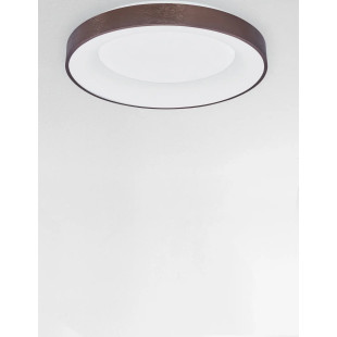 Plafon okrągły - ściemniacz triac Surdo 60cm Thin LED 3000K szczotkowany brąz