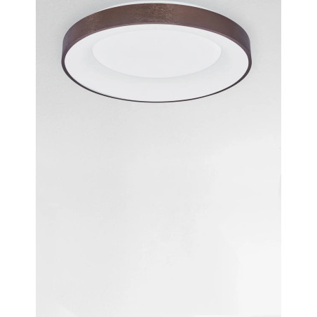 Plafon okrągły - ściemniacz triac Surdo 60cm Thin LED 3000K szczotkowany brąz