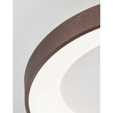 Plafon okrągły - ściemniacz triac Surdo 60cm Thin LED 3000K szczotkowany brąz