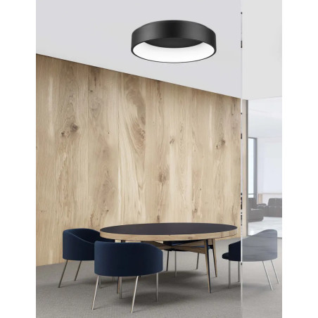 Plafon okrągły Surdo 60cm LED 3000K czarny