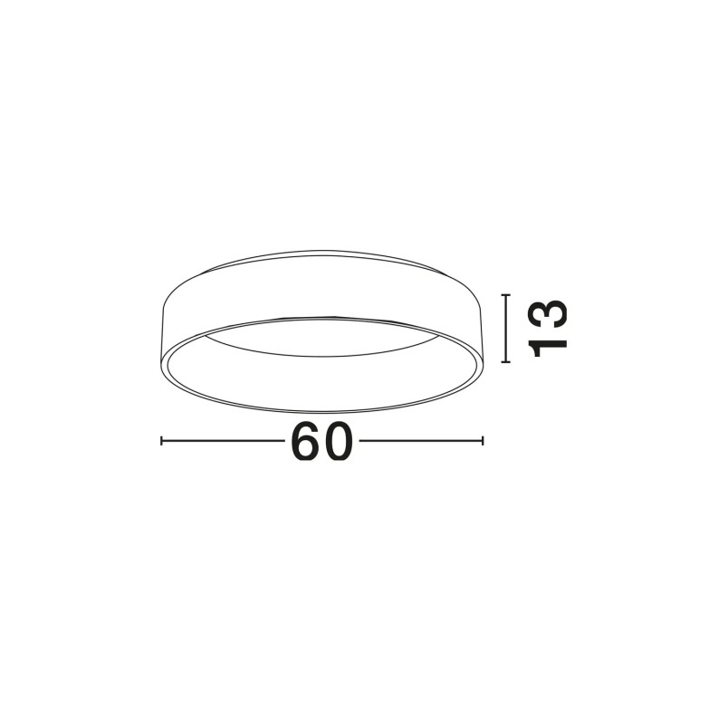 Plafon okrągły Surdo 60cm LED 3000K biały