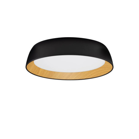 Plafon okrągły ze ściemniaczem triac Atabal 45cm LED 3000K czarny / drewno