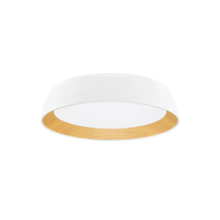 Plafon okrągły ze ściemniaczem triac Atabal 45cm LED 3000K biały / drewno