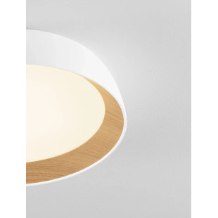 Plafon okrągły ze ściemniaczem triac Atabal 45cm LED 3000K biały / drewno