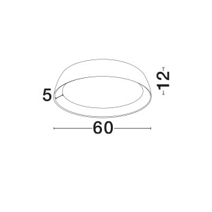 Plafon okrągły ze ściemniaczem triac Atabal 60cm LED 3000K biały / drewno