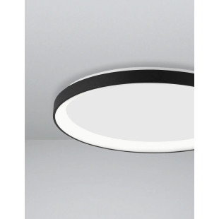Plafon okrągły ze ściemniaczem triac Tirafi 38cm LED 3000K czarny