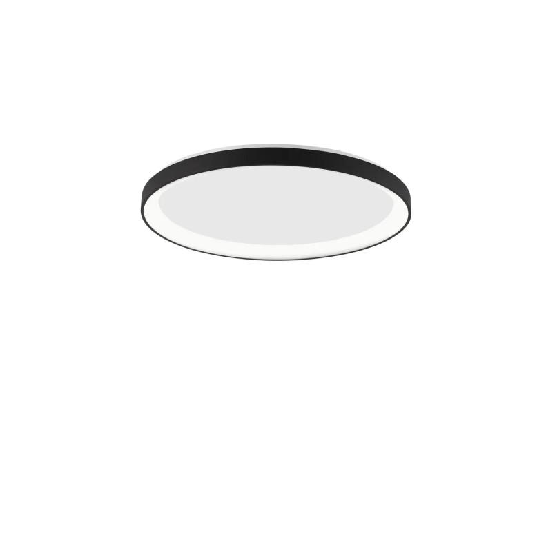 Plafon okrągły ze ściemniaczem triac Tirafi 38cm LED 3000K czarny
