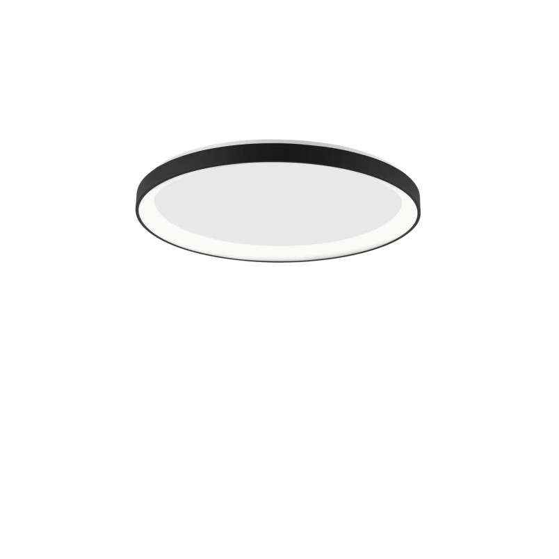 Plafon okrągły ze ściemniaczem triac Tirafi 48cm LED 3000K czarny