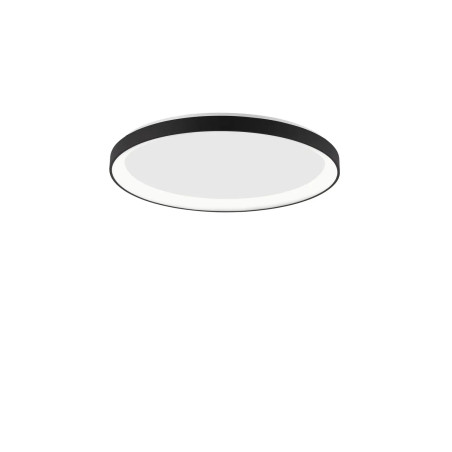 Plafon okrągły ze ściemniaczem triac Tirafi 48cm LED 3000K czarny