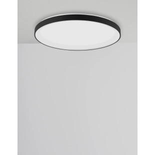 Plafon okrągły ze ściemniaczem triac Tirafi 48cm LED 3000K czarny