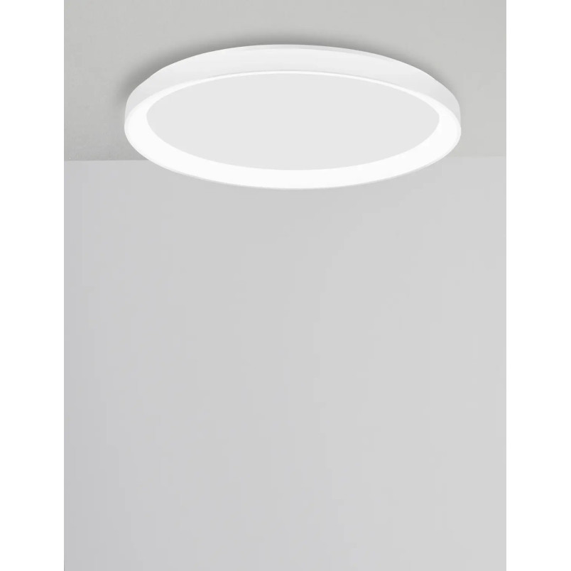Plafon okrągły ze ściemniaczem triac Tirafi 48cm LED 3000K biały