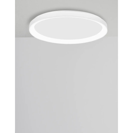 Plafon okrągły ze ściemniaczem triac Tirafi 48cm LED 3000K biały