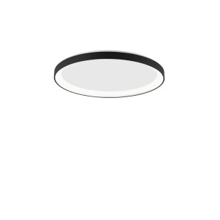 Plafon okrągły ze ściemniaczem triac Tirafi 58cm LED 3000K czarny