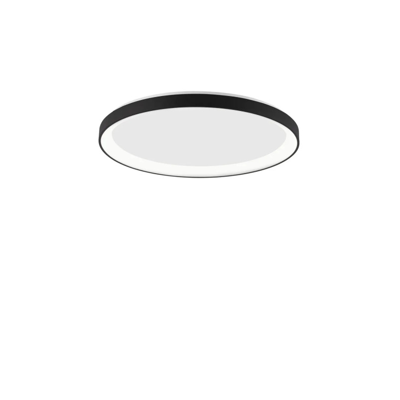Plafon okrągły ze ściemniaczem triac Tirafi 58cm LED 3000K czarny