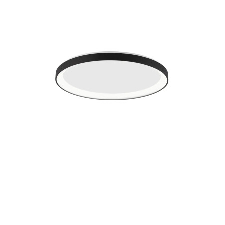 Plafon okrągły ze ściemniaczem triac Tirafi 58cm LED 3000K czarny