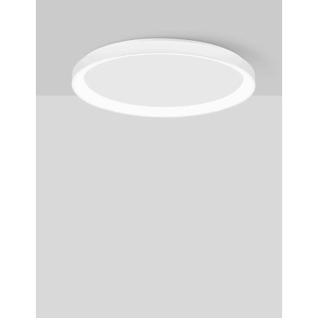 Plafon okrągły ze ściemniaczem triac Tirafi 58cm LED 3000K biały