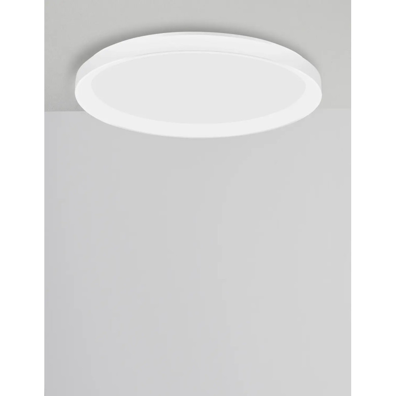 Plafon okrągły ze ściemniaczem triac Tirafi 58cm LED 3000K biały