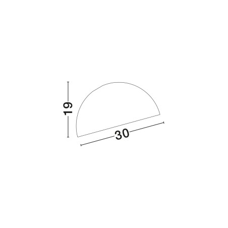 Plafon metalowy designerski Tohoku 29cm biały