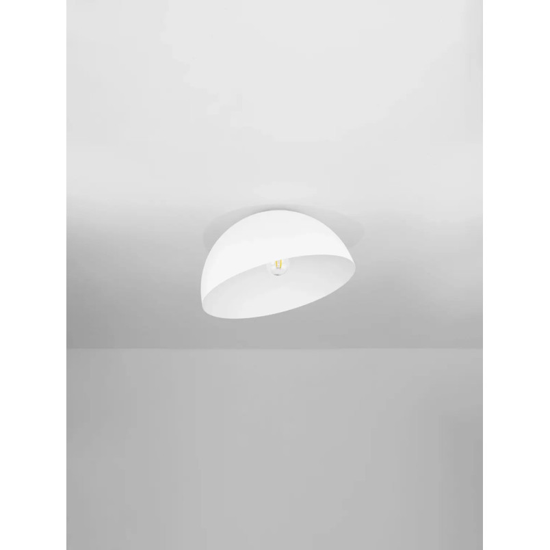 Plafon metalowy designerski Tohoku 40cm biały