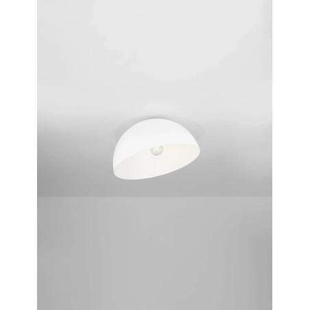 Plafon metalowy designerski Tohoku 40cm biały