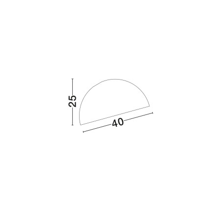 Plafon metalowy designerski Tohoku 40cm biały