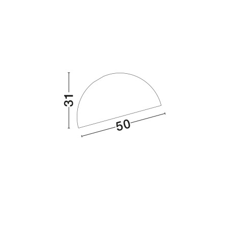 Plafon metalowy designerski Tohoku 50cm biały