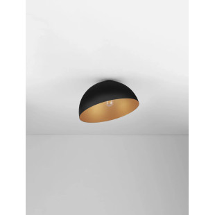 Plafon metalowy designerski Tohoku 40cm czarno-złoty