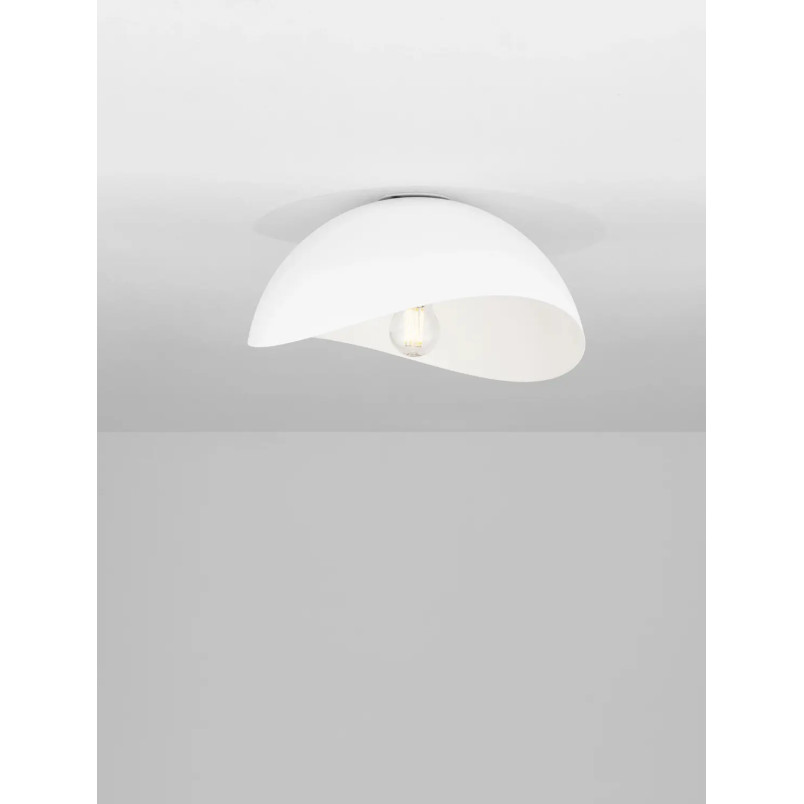 Plafon organiczny z metalu Martino 30cm biały
