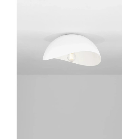 Plafon organiczny z metalu Martino 30cm biały