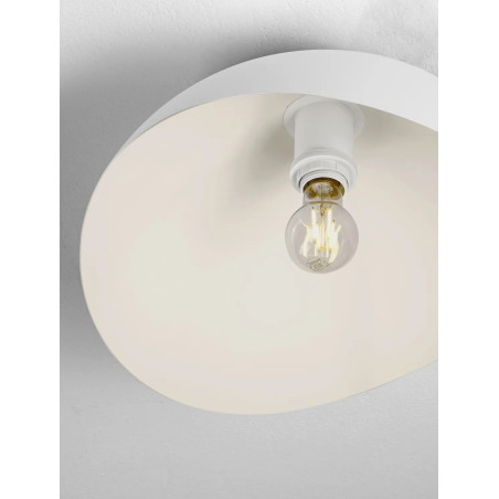 Plafon organiczny z metalu Martino 40cm biały
