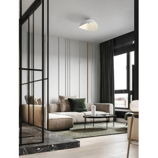 Plafon organiczny z metalu Martino 50cm biały