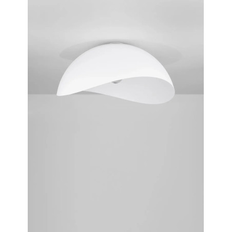 Plafon organiczny z metalu Martino 50cm biały