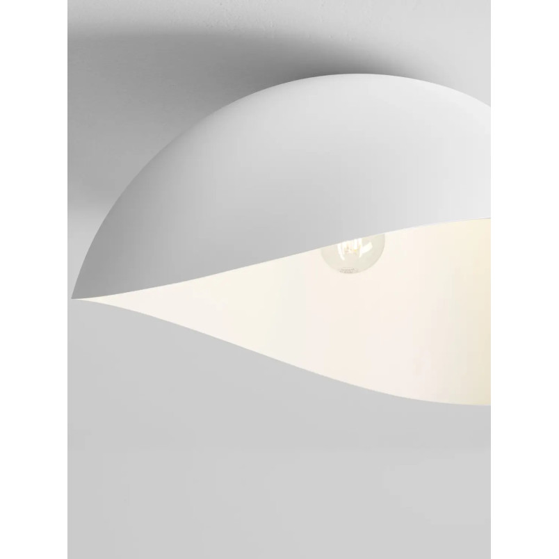 Plafon organiczny z metalu Martino 50cm biały