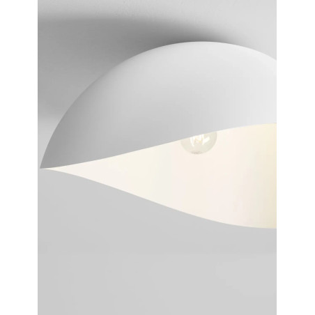 Plafon organiczny z metalu Martino 50cm biały