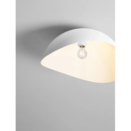 Plafon organiczny z metalu Martino 50cm biały