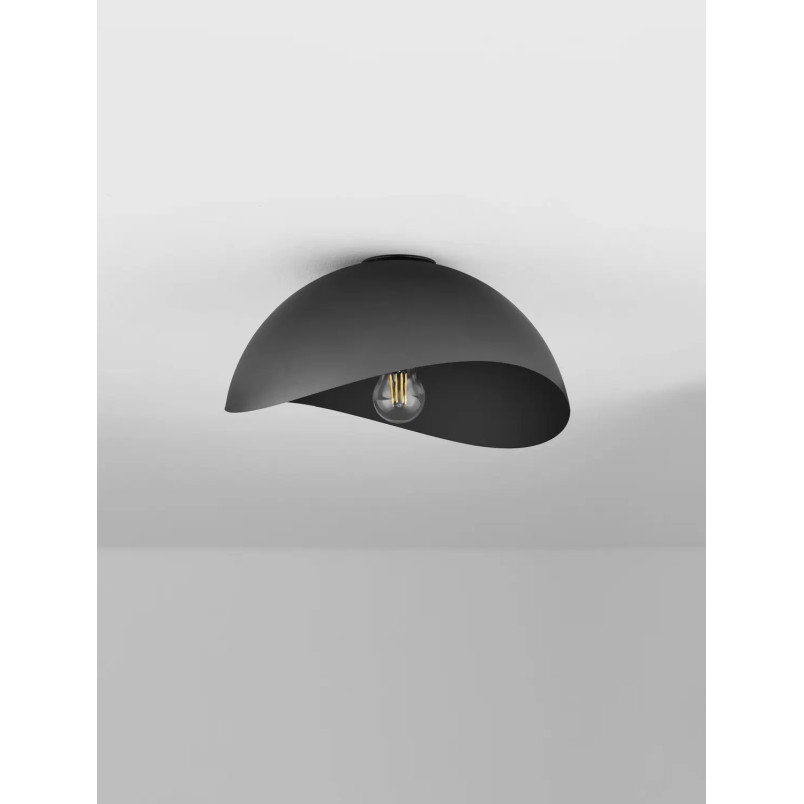 Plafon organiczny z metalu Martino 30cm czarny