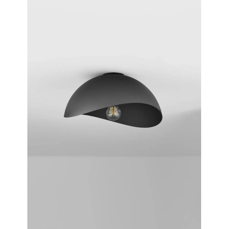 Plafon organiczny z metalu Martino 30cm czarny