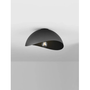 Plafon organiczny z metalu Martino 30cm czarny